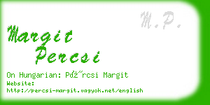 margit percsi business card